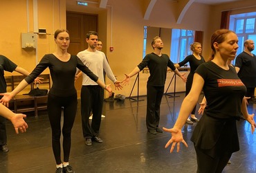 Мастер-класс «Грузинский народный танец мтивлури» для студентов Мастерской Михаила Панджавидзе